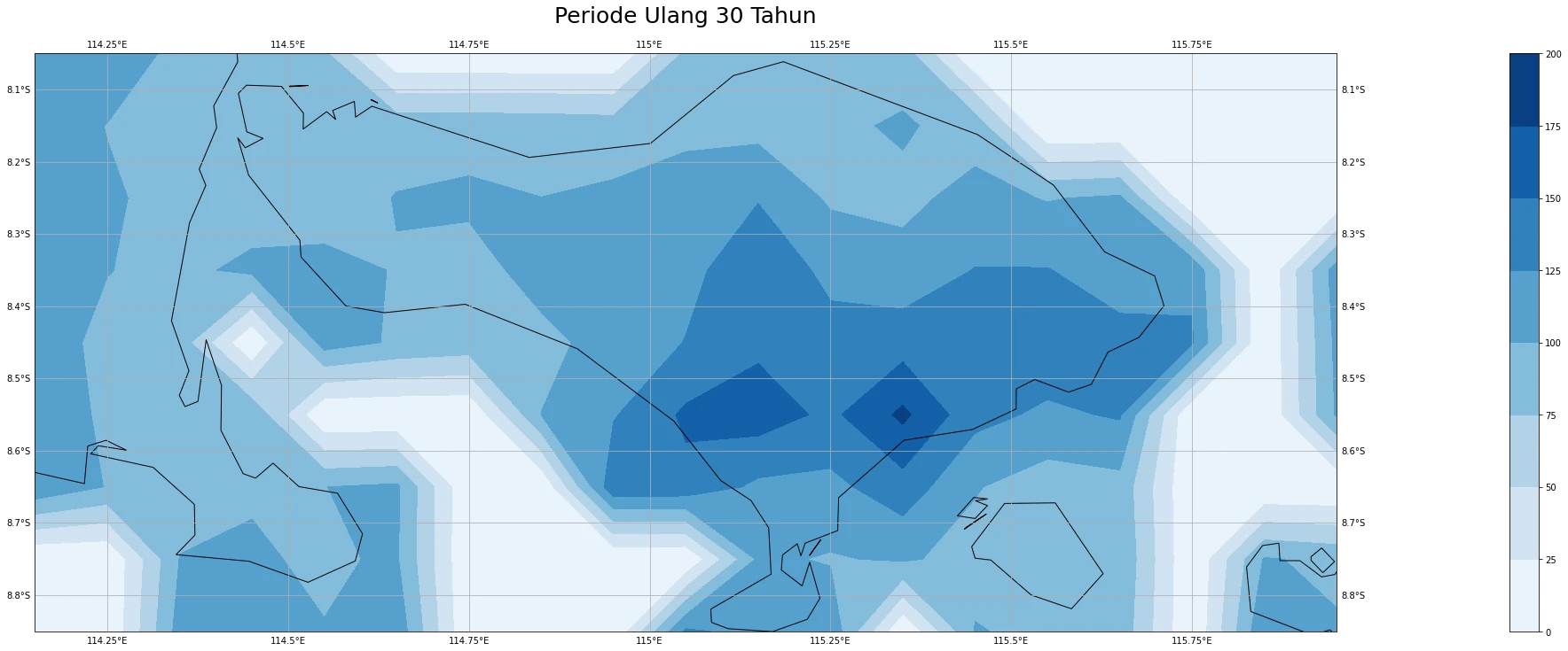 Extreme Precipitation Values in Bali Using Return Period